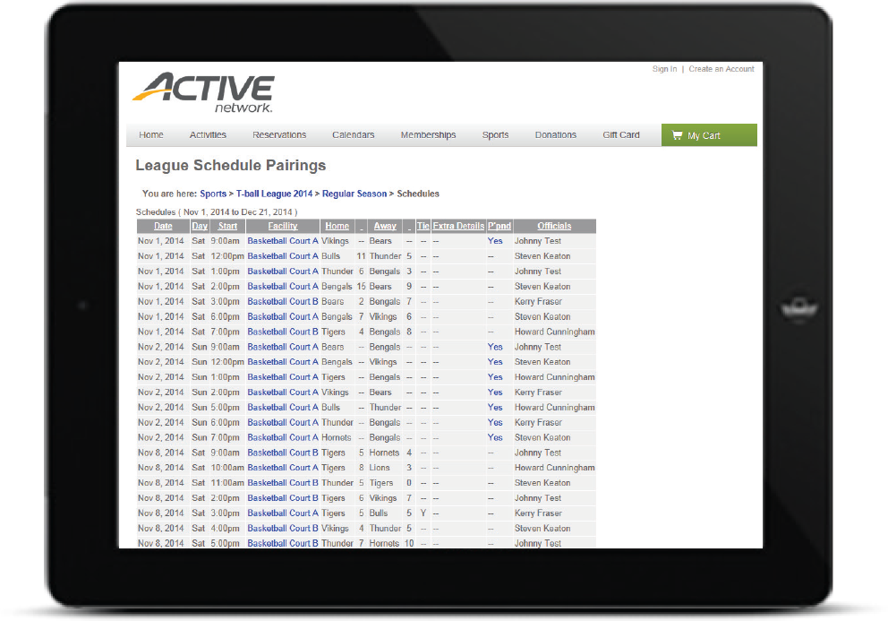 ACTIVE NET League Overview